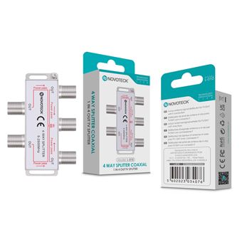 Splitter 4 Saidas Repartidor TV Novoteck L-010 - 1