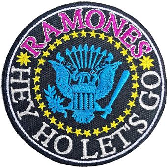 Emblema Rock Off Ramones | Hey Ho Let's Go V2 | Woven Patch - 1