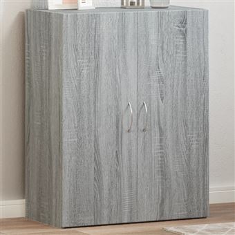 Arquivador vidaXL | 60x32x77,5 cm | derivados de madeira cinzento sonoma - 1