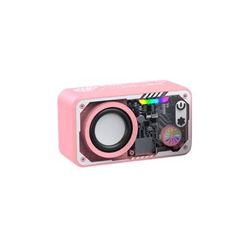 Coluna Wireless Jplayer X113 | TF | Bluetooth5.3 | 1800mAh | 8h | Type-C | 15M | Rosa - 1