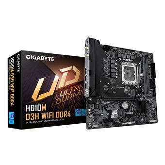 Motherboard GIGABYTE H610M D3H WIFI DDR4 | Castanho escuro - 1