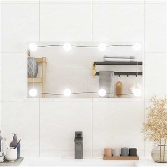 Espelho de parede retangular com luzes LED vidaXL | 30x60 cm | vidro - 1