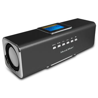 Coluna Portátil Technaxx MusicMan MA Display Soundstation | Preto - 1