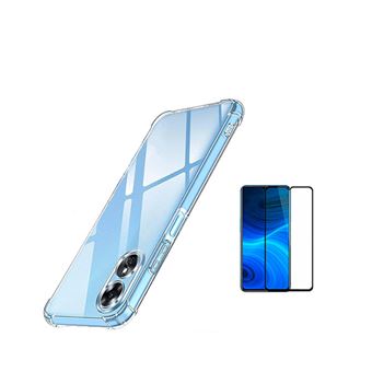 Kit Capa SuperProtect Anti-Shock + Película de Vidro Temperado 5D Full Cover Phonecare para Oppo A18 - Transparente - 1