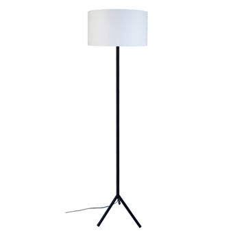 Candeeiro Pé Alto Tosel Trident A | 40 cm | 1 Luzes - preto e Branco - 1