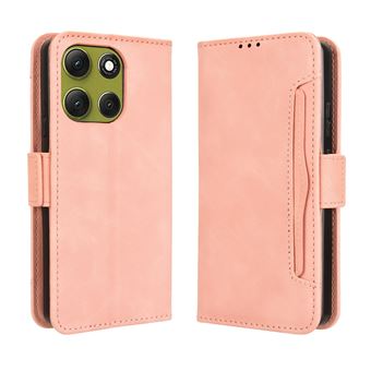 Capa FOXDOCK Protetora para Motorola MOTO G86 5G | Suporte e Flip de couro PU | À Prova de Choque | Rosa - 1