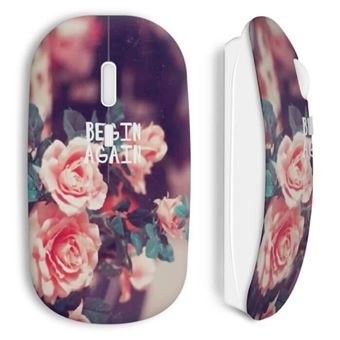 Rato Wireless Maniacase começar de Novo Rosas Wireless Mouse - 1