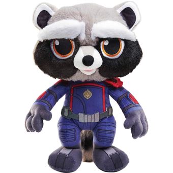 Peluche Mattel Rocket Raccoon Guardiães da Galaxia Vol. 3 Marvel | 30 cm - 1