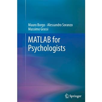 MATLAB for Psychologists - Paperback - 2014 - 1