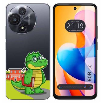 Capa Tumundosmartphone de silicone Transparente para TCL 60R 5G | Coco Design Drawings - 1