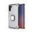 Capa Magunivers de TPU Suporte de Anel de Dedo Blindado Prata para Samsung Galaxy Note 10 5G/Note 10_0