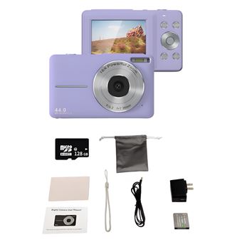 Câmara Digital SZSMART DC403 | Leve e Portátil | 128GB | Roxo - 1