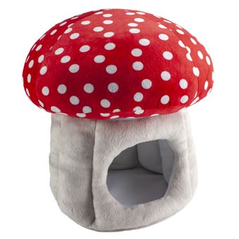 Lumo Stars Mushroom Pelúcia casa de bonecas Cinzento e Vermelho