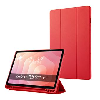 Capa Flip TUMUNDOSMARTPHONE para Samsung Galaxy Tab S11 | Vermelho - 1