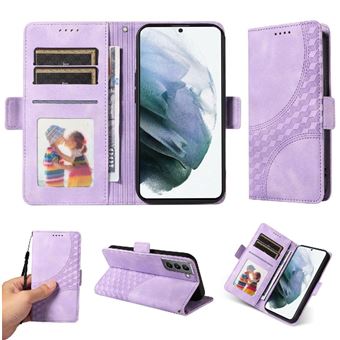 Capa FLOODKING para Samsung Galaxy S21 Plus | Design Acolchoado | Couro PU Premium | Roxo - 1