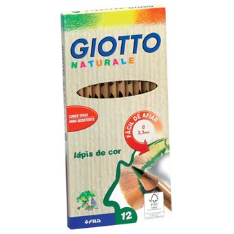 Lápis de Cor GIOTTO Natural 221200 | Caixa de 12 - 1