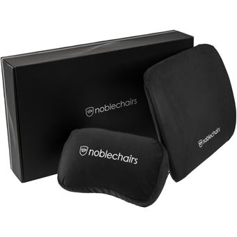 Set de Almofadas noblechairs Memory Foam Pretas - 1