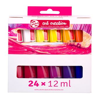 Tinta Acrílica Talens 9021824M | Rosa, Branco - 1