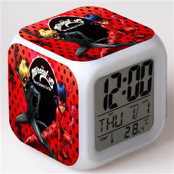 Despertador Infantil HSMY | LED | Multifuncional Colorido | Miraculous Ladybug 17 - 1