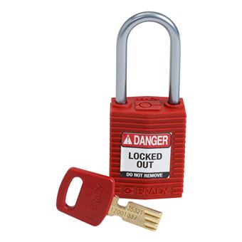 Bloqueio com Chave Brady SafeKey | Vermelho - 1