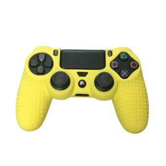 Capa Protetora em Silicone Antiderrapante Nanlin para Comando PS4/Slim/Pro | Amarelo - 1