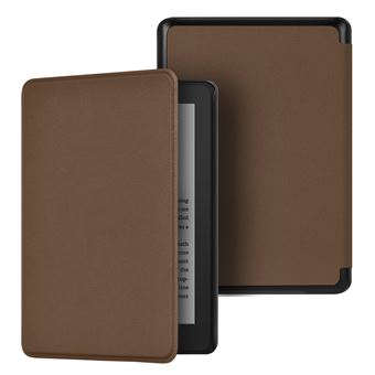 Capa FLOODKING para Amazon Kindle paperwhite 3/2/1 | Couro PU Magnético | Modo Automático | Proteção Total | Castanho - 1