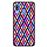 Capa Hapdey para Samsung Galaxy A40 2019 Design Losangos Coloridos em Silicone Flexível e TPU Preto_0