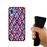Capa Hapdey para Samsung Galaxy A40 2019 Design Losangos Coloridos em Silicone Flexível e TPU Preto_3
