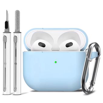 Kit de Limpeza e Capa em Silicone Antiimpacto para Apple AirPods Pro 2ª Ger USB-C | Azul claro - 1
