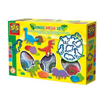 Plasticina Ses Dough | Mega Set Dinossauros com Formas - 1