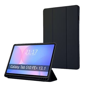 Capa Tumundosmartphone Smart Flip para Samsung Galaxy Tab S10 FE+ Plus - Preta - 1