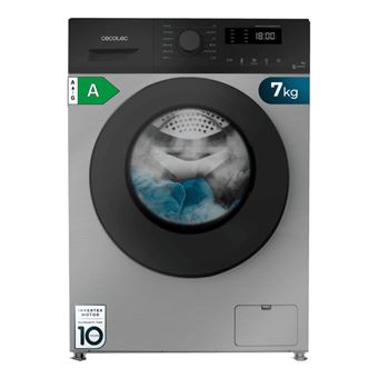 Máquina de Lavar Roupa Cecotec Bolero DressCode 7150 Inverter Steel A | 7 Kg | 1400 RPM | A | Aço - 1