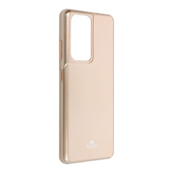 Capa Silicone Mercury Jelly para Galaxy S21 Ultra -Dourado - 1