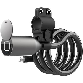 Cadeado com Impressão Digital Elinksmart C3 USB Ip67 - Preto - 1