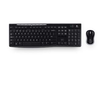Teclado Wireless + Rato Logitech MK270 | Idioma: Checo | Preto - 1