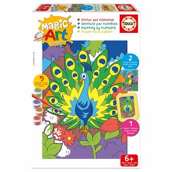 Magic Art Number Educa | Pavão e Papagaio 6+ - 1