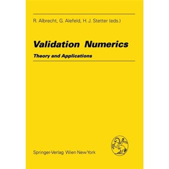 Validation Numerics - Theory and Applications - Paperback - 1993 - 1