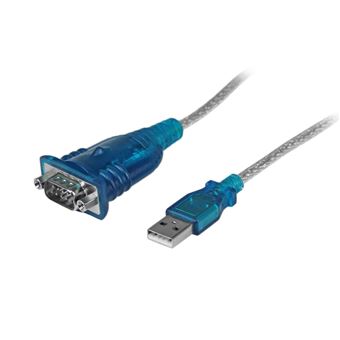 Cabo de Série StarTech.com Cabo adaptador USB para série DB9 RS232 de 1 porta - M/M | Cinzento - 1