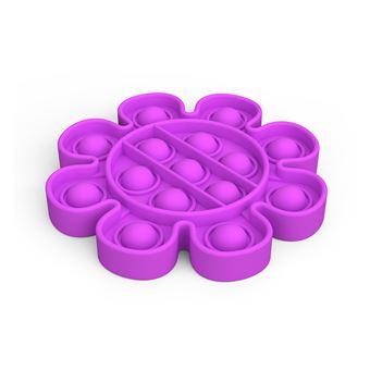 Brinquedo Anti Stress Push Pop It Fidget Lionvolant GK28 | Girassol Roxo - 3 Peças - 1