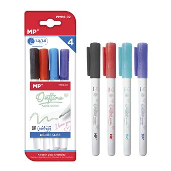 Conjunto 4 Marcadores Dam | Duas Linhas - 1