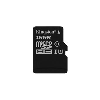 cartão de memória Kingston Technology Canvas Select 16GB MicroSD UHS-I Class 10 Preto
