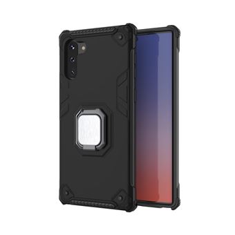Capa Magunivers de TPU Suporte de Anel de Dedo Blindado Preto para Samsung Galaxy Note 10 5G/Note 10