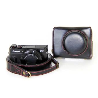 Capa magunivers bolsa preta correia de câmara para Canon PowerShot G7X MarkII Digital câmara - 1