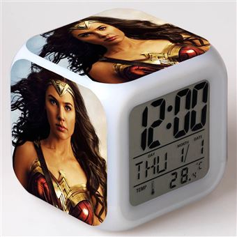 Despertador Infantil HSMY | LED | Multifuncional Colorido | Wonder Woman 14 - 1