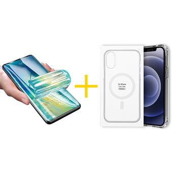 Pack 1 x Película de Hidrogel + Capa skyhe para Apple iPhone 14 Pro Max Compatível com Magsafe Magnetic - Transparente Clear - 1
