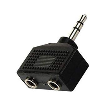 Adaptador Divisor Estéreo Jack 3,5 mm Macho para Duas Entradas Fêmea Orysin | Compatível com PC, Telemóvel e Auscultadores - 1