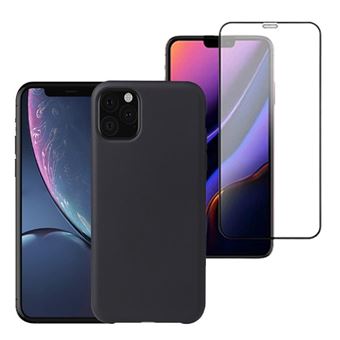 Kit Película de Vidro Phonecare 5D Full Cover + Capa Silicone Líquido para iPhone 11 Pro - Preto - 1