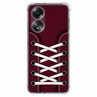 Capa Tumundosmartphone de silicone anti-choque para Oppo A58 4G design Tênis 17 desenhos - 1