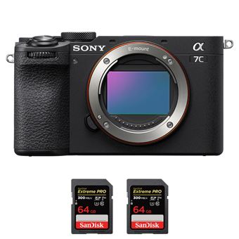 Sony A7C II Preto + 2 SanDisk 64GB Extreme PRO UHS-II SDXC 300 MB/s + PDF MCZ DIRECT - 1