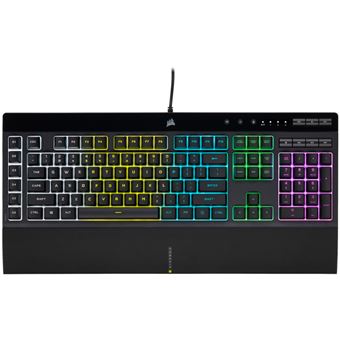 Teclado Gaming com Fios Corsair K55 RGB PRO | Idioma: Inglês UK | Preto - 1